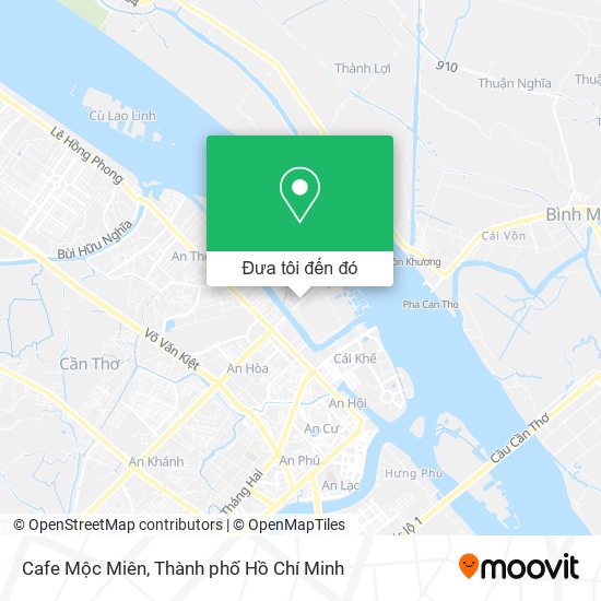 Bản đồ Cafe Mộc Miên