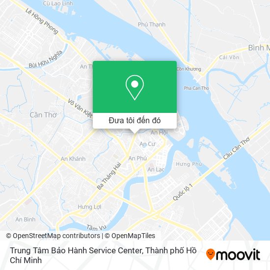 Bản đồ Trung Tâm Bảo Hành Service Center