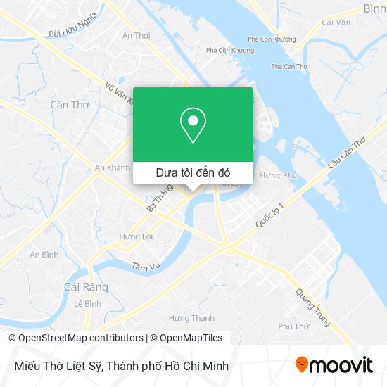 Bản đồ Miếu Thờ Liệt Sỹ