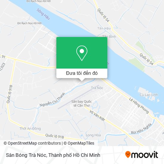 Bản đồ Sân Bóng Trà Nóc