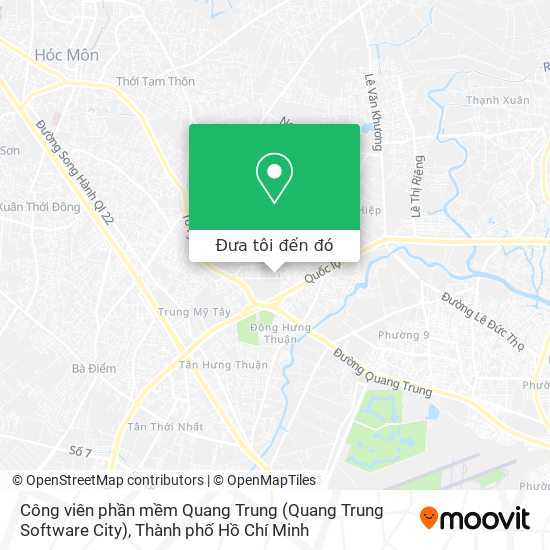 Bản đồ Công viên phần mềm Quang Trung (Quang Trung Software City)
