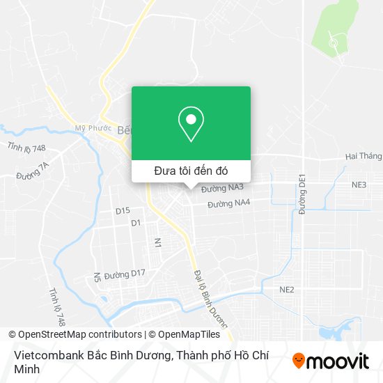 Bản đồ Vietcombank Bắc Bình Dương