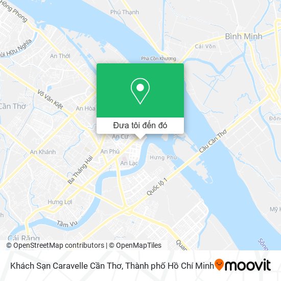 Bản đồ Khách Sạn Caravelle Cần Thơ