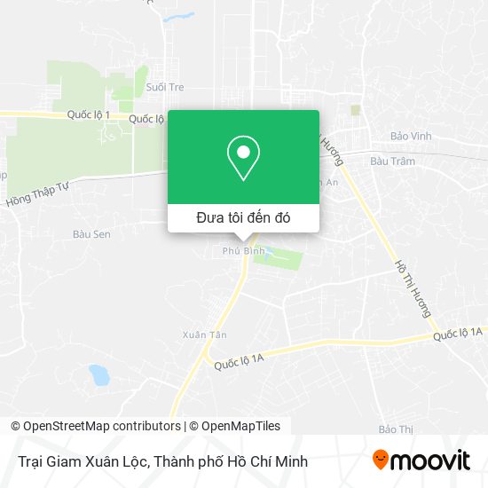 Bản đồ Trại Giam Xuân Lộc