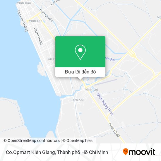 Bản đồ Co.Opmart Kiên Giang