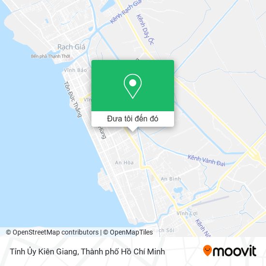 Bản đồ Tỉnh Ủy Kiên Giang