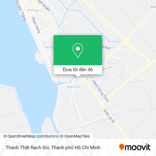 Bản đồ Thánh Thất Rạch Sỏi