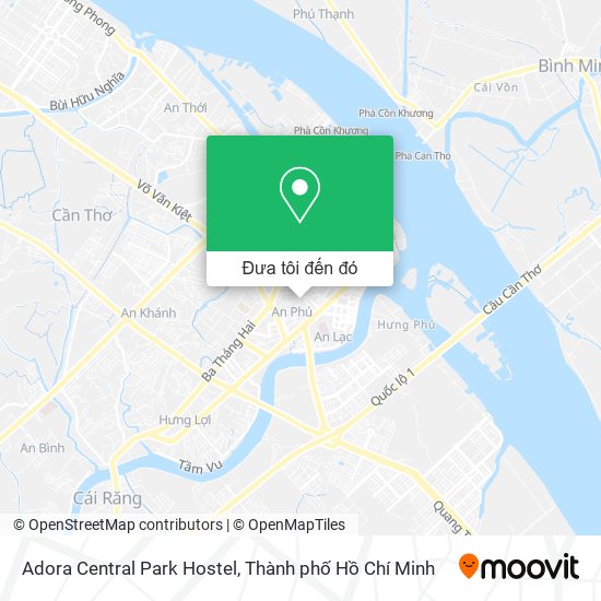 Bản đồ Adora Central Park Hostel