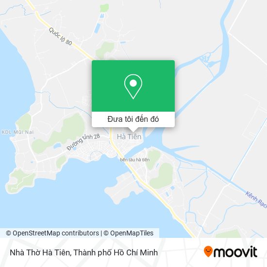 Bản đồ Nhà Thờ Hà Tiên