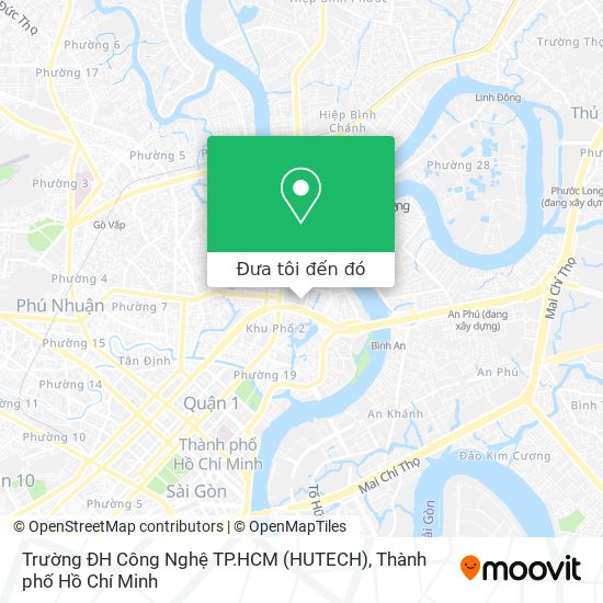 Bản đồ Trường ĐH Công Nghệ TP.HCM (HUTECH)