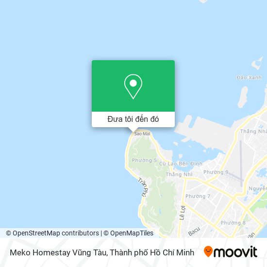Bản đồ Meko Homestay Vũng Tàu