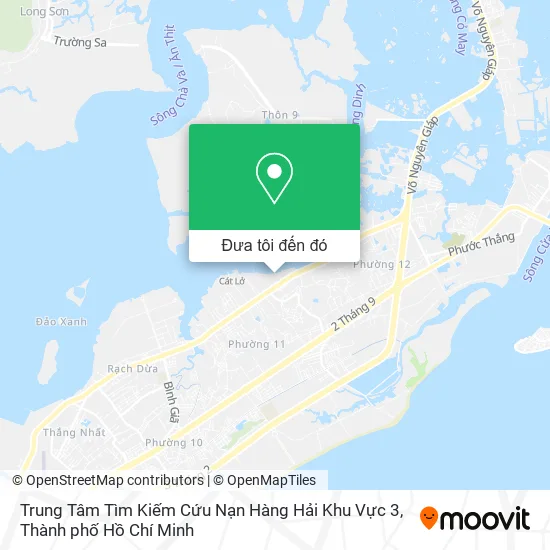 Bản đồ Trung Tâm Tìm Kiếm Cứu Nạn Hàng Hải Khu Vực 3