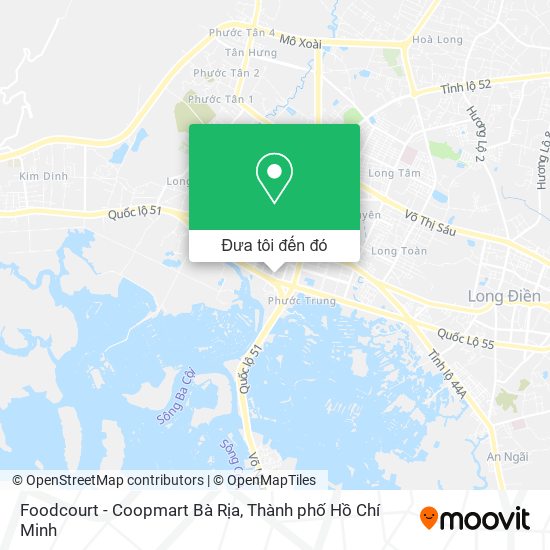 Bản đồ Foodcourt - Coopmart Bà Rịa