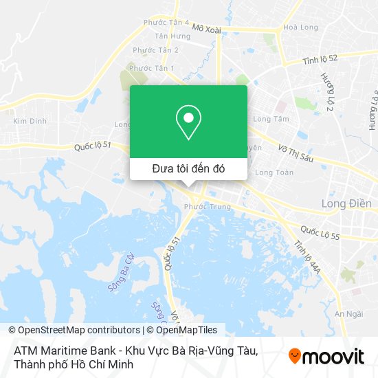 Bản đồ ATM Maritime Bank - Khu Vực Bà Rịa-Vũng Tàu