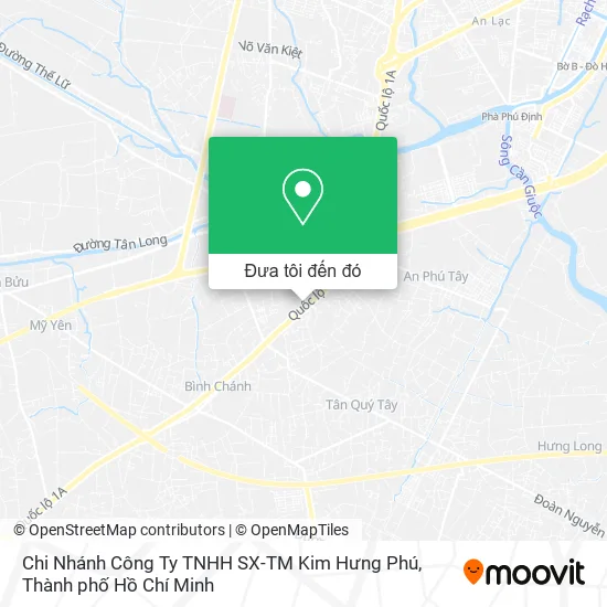 Bản đồ Chi Nhánh Công Ty TNHH SX-TM Kim Hưng Phú