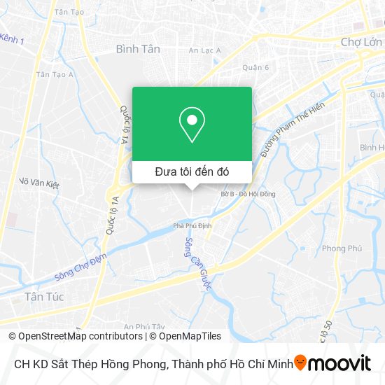 Bản đồ CH KD Sắt Thép Hồng Phong