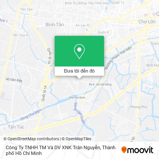 Bản đồ Công Ty TNHH TM Và DV XNK Trân Nguyễn