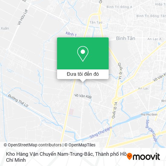 Bản đồ Kho Hàng Vận Chuyển Nam-Trung-Bắc