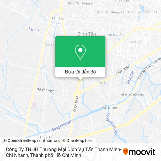 Bản đồ Công Ty TNHH Thương Mại Dịch Vụ Tấn Thành Minh-Chi Nhánh
