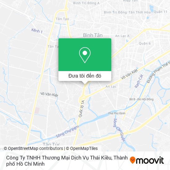 Bản đồ Công Ty TNHH Thương Mại Dịch Vụ Thái Kiều