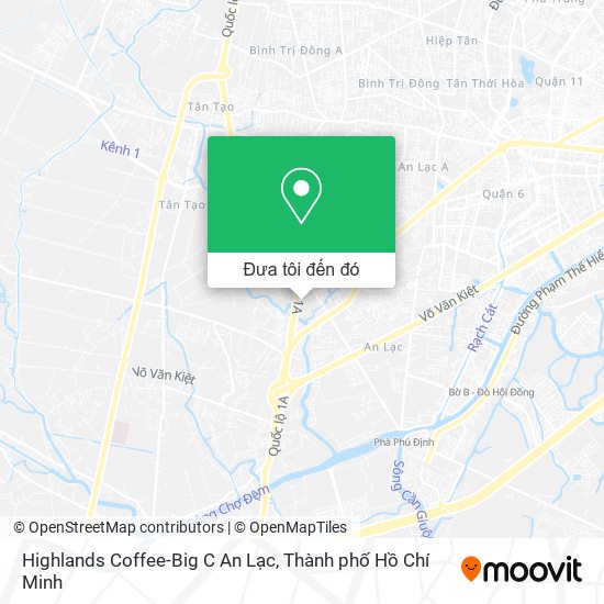 Bản đồ Highlands Coffee-Big C An Lạc