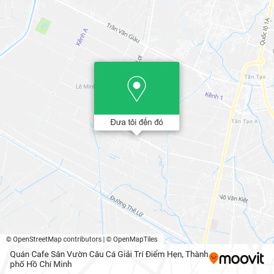 Bản đồ Quán Cafe Sân Vườn Câu Cá Giải Trí Điểm Hẹn