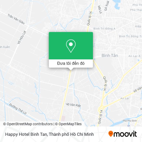 Bản đồ Happy Hotel Binh Tan