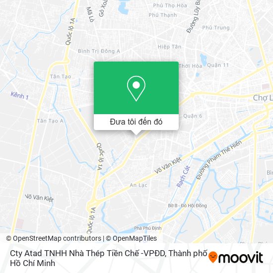 Bản đồ Cty Atad TNHH Nhà Thép Tiền Chế -VPĐD