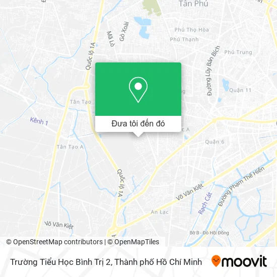 Bản đồ Trường Tiểu Học Bình Trị 2