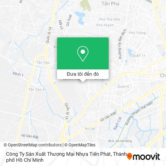 Bản đồ Công Ty Sản Xuất Thương Mại Nhựa Tiến Phát