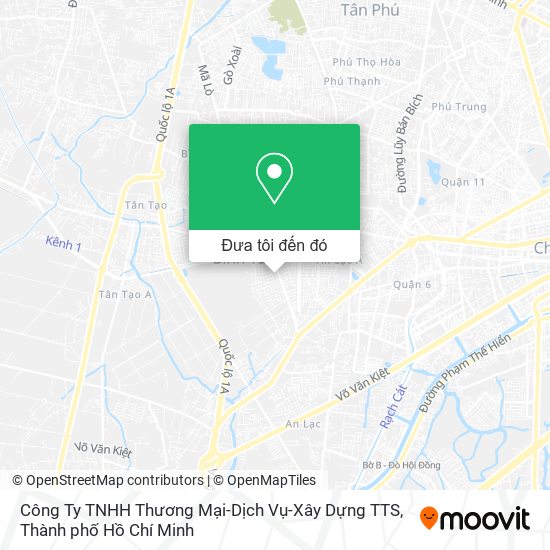 Bản đồ Công Ty TNHH Thương Mại-Dịch Vụ-Xây Dựng TTS