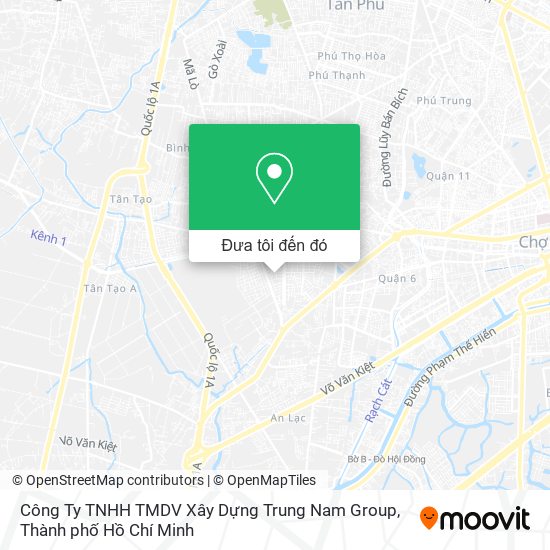 Bản đồ Công Ty TNHH TMDV Xây Dựng Trung Nam Group