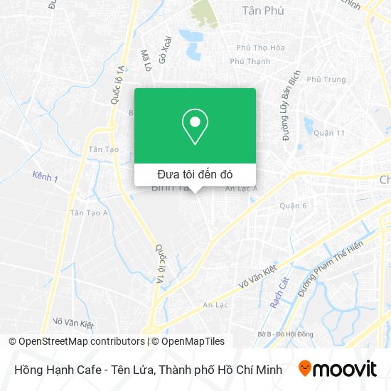 Bản đồ Hồng Hạnh Cafe - Tên Lửa