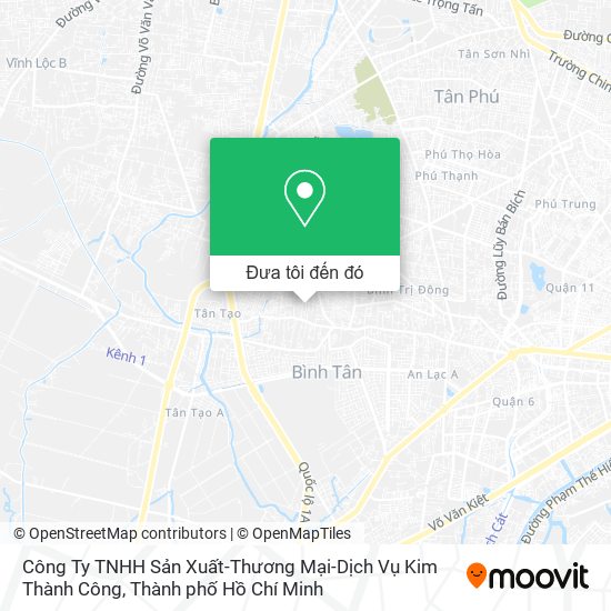 Bản đồ Công Ty TNHH Sản Xuất-Thương Mại-Dịch Vụ Kim Thành Công