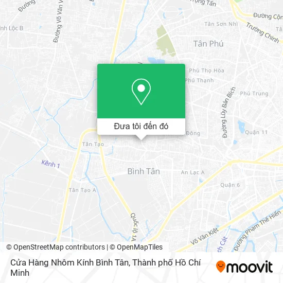 Bản đồ Cửa Hàng Nhôm Kính Bình Tân
