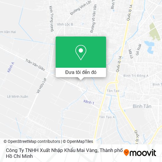 Bản đồ Công Ty TNHH Xuất Nhập Khẩu Mai Vàng