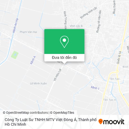 Bản đồ Công Ty Luật Sư TNHH MTV Việt Đông Á