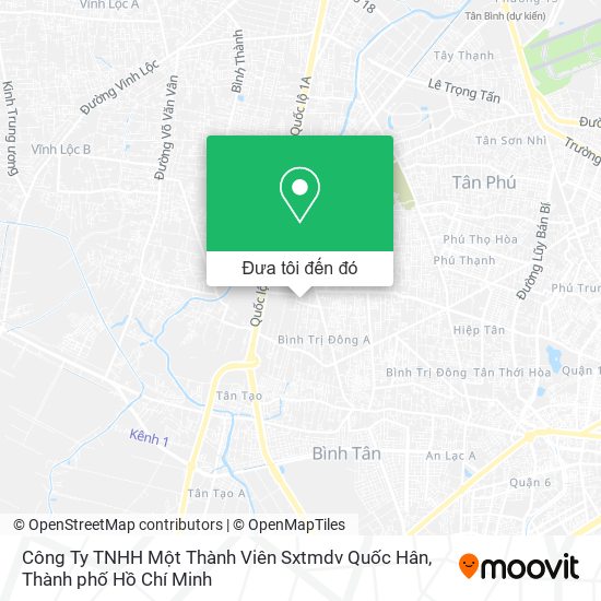 Bản đồ Công Ty TNHH Một Thành Viên Sxtmdv Quốc Hân