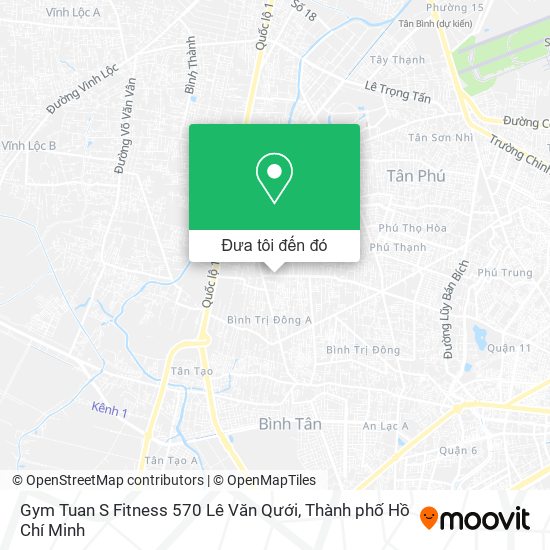 Bản đồ Gym Tuan S Fitness 570 Lê Văn Qưới