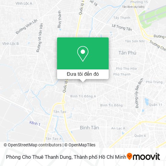 Bản đồ Phòng Cho Thuê Thanh Dung