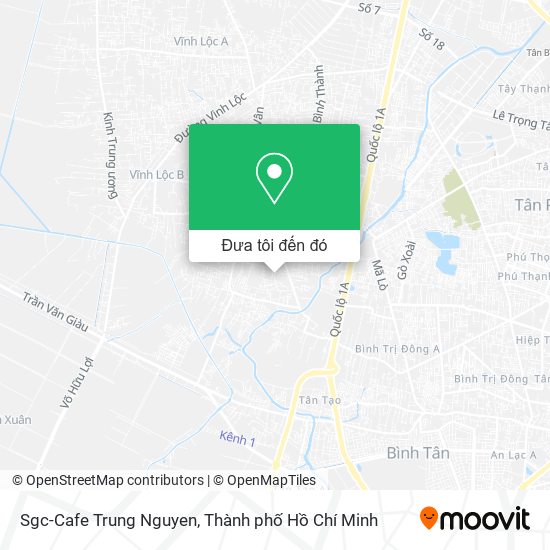 Bản đồ Sgc-Cafe Trung Nguyen