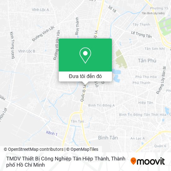 Bản đồ TMDV Thiết Bị Công Nghiệp Tân Hiệp Thành
