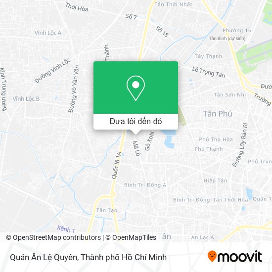 Bản đồ Quán Ăn Lệ Quyên