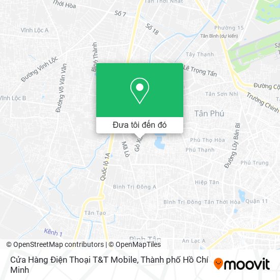 Bản đồ Cửa Hàng Điện Thoại T&T Mobile