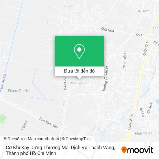 Bản đồ Cơ Khí Xây Dựng Thương Mại Dịch Vụ Thanh Vàng