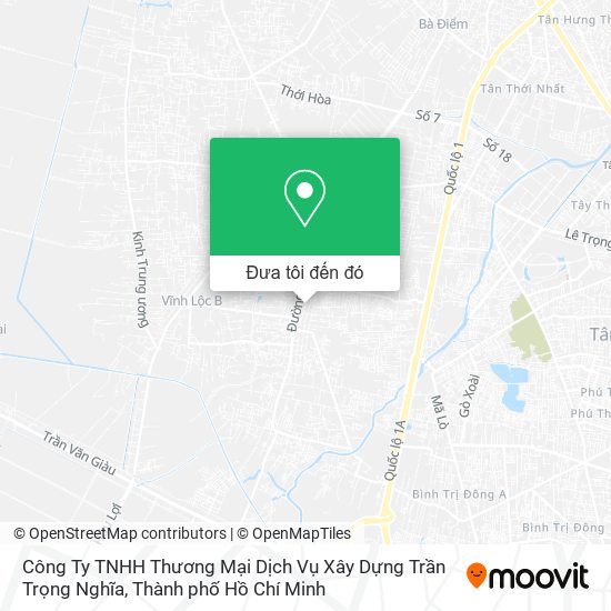 Bản đồ Công Ty TNHH Thương Mại Dịch Vụ Xây Dựng Trần Trọng Nghĩa