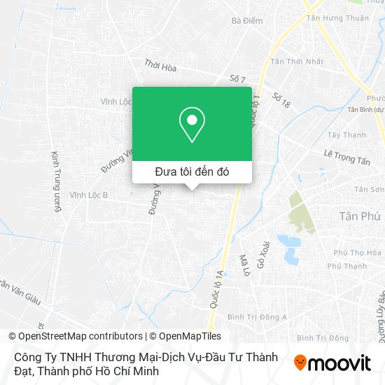Bản đồ Công Ty TNHH Thương Mại-Dịch Vụ-Đầu Tư Thành Đạt