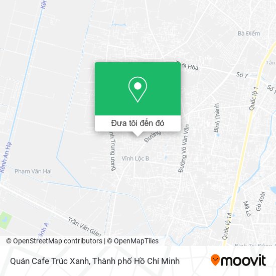 Bản đồ Quán Cafe Trúc Xanh