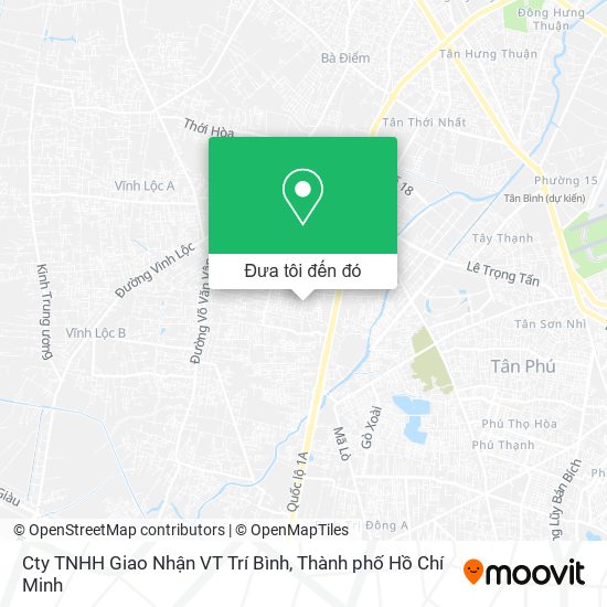 Bản đồ Cty TNHH Giao Nhận VT Trí Bình