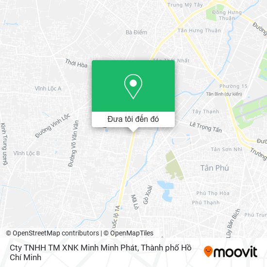 Bản đồ Cty TNHH TM XNK Minh Minh Phát